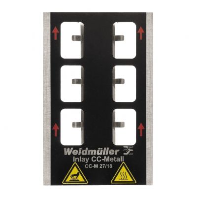 WEIDMULLER INLAY CC-M 27/18 Wkład (znakowanie urządzenia), typ znacznika: CC-M 27/18, Wykonanie: Uchwyt na 6 oznaczników 1341040000 /1szt./ (1341040000)